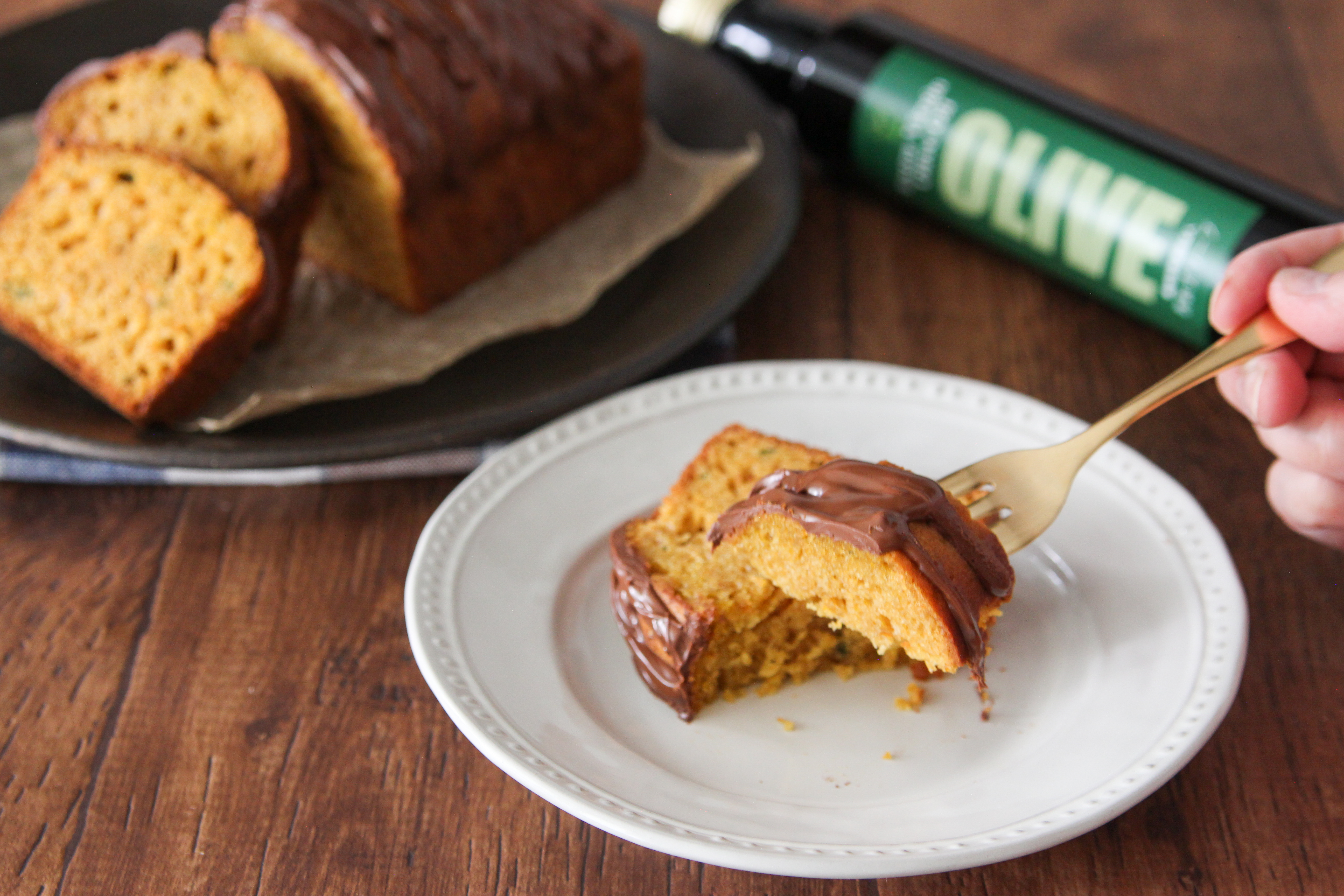 バターなしで簡単 おいしい かぼちゃのチョコパウンドケーキ 房総オリーヴ